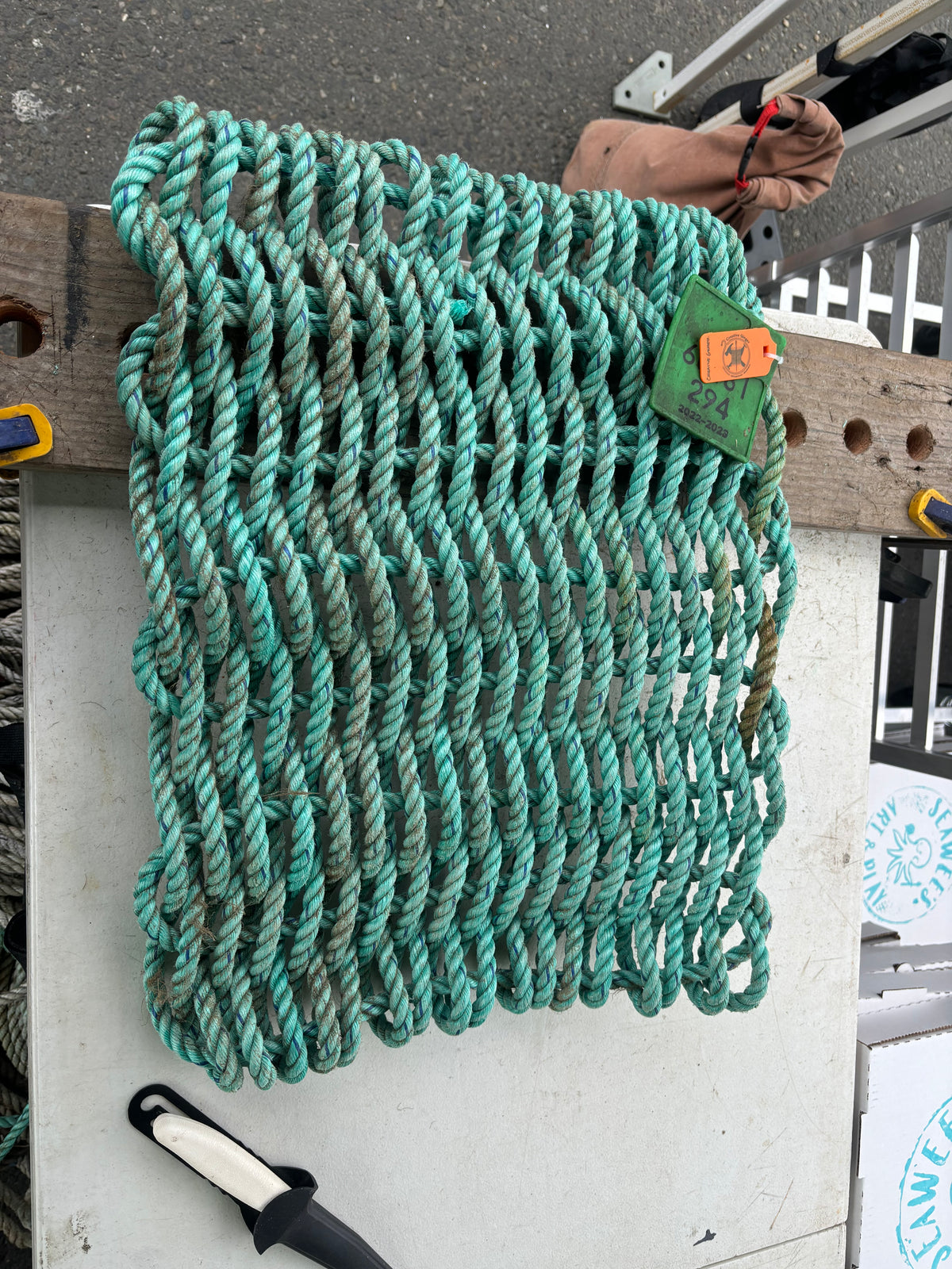 Upcycled Commercial Crab Pot Rope Mats