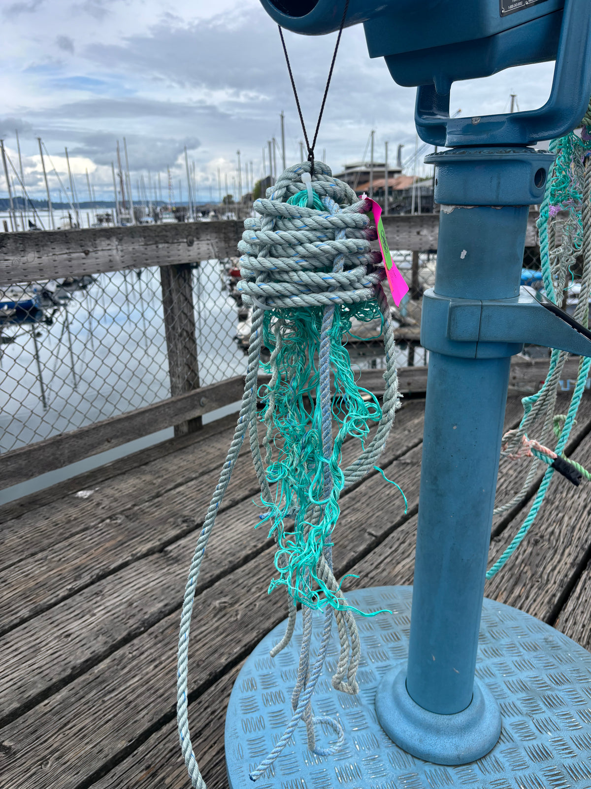 Upcycled Mariner "Jazzy Jellyfish" Hanging Decor