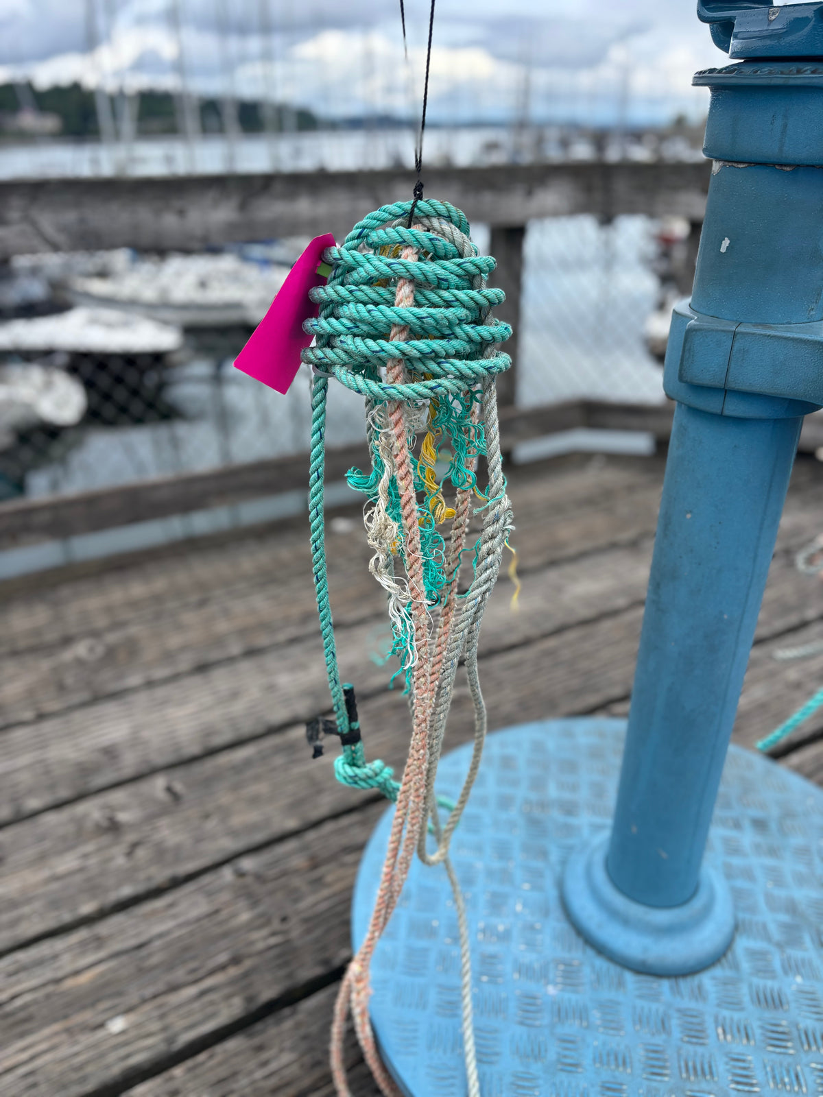 Upcycled Mariner "Jazzy Jellyfish" Hanging Decor