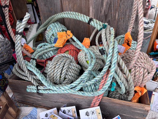 Upcycled Mariner Dog Toy (Monkey Fist Ball & Tug)